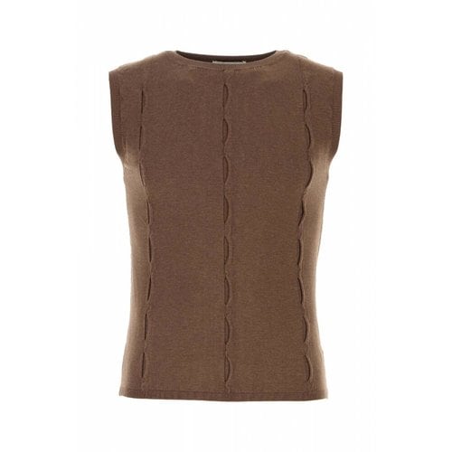 남성 MAGLIERIA FORATTANKTOP BROWN MAGLIA /2