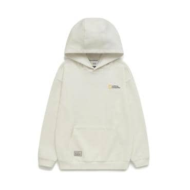 내셔널지오그래픽키즈 K241UHD010 백 그래픽 HOODY WHITE