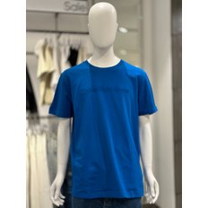 [여주점] CKJ 캘빈클라인 남성 엠보 로고 레귤러핏 반팔 티셔츠(J323262-C3B)