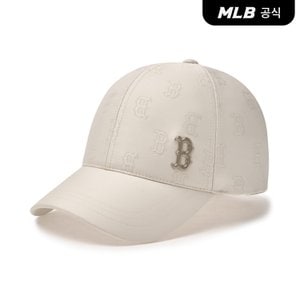 MLB [코리아공식] 클래식 모노그램 톤톤 3D 엠보 자카드 스트럭쳐 볼캡 (Cr)