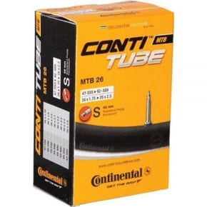 영국 콘티넨탈 자전거 타이어튜브 Continental MTB 26 x 1.75 2.5 inch Presta 60 mm long valve