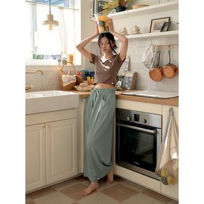 Puff Pintuck Pants (Dusty Mint)