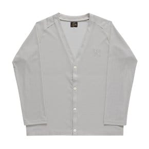 NS265 A-Taupe 폴리 메쉬 브이넥 남성 가디건