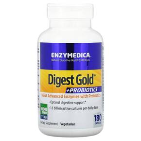 Enzymedica 다이제스트골드 프로바이오틱 유산균 Digest Gold + Probiotics 180 캡슐