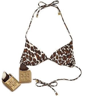 토리버치 [부산점] 레오파드 프린트 스트링 비키니 탑 81715 275