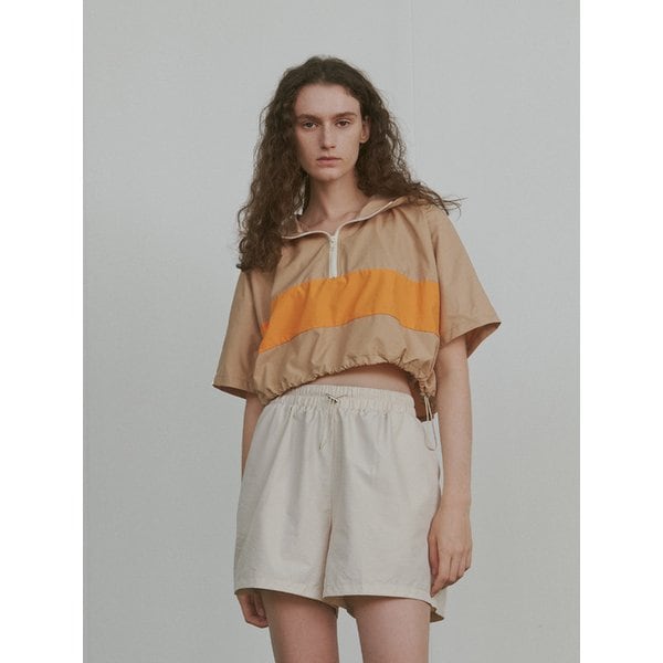 Comfy Vacation Anorak Zip-Up (Orange Line)