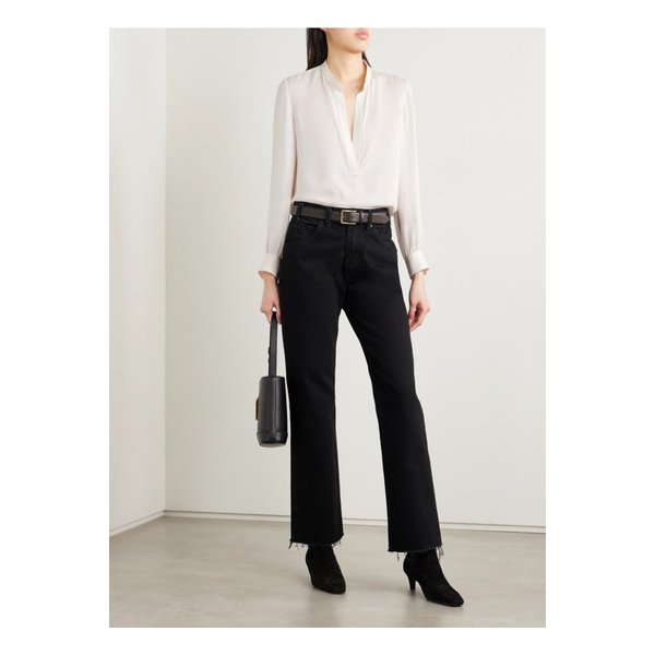 닐리 로탄 몬테인 실크 조젯 블라우스 아이보리 46376663162867357