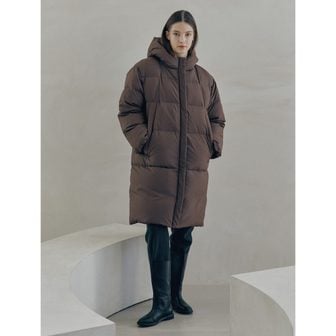 코텔로 [정상가399,000원] Long Puffer Down  Choco Brown (WE2Y38T75D)