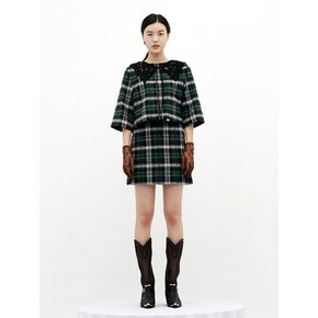 Kaila Skirt _ Green Tartan