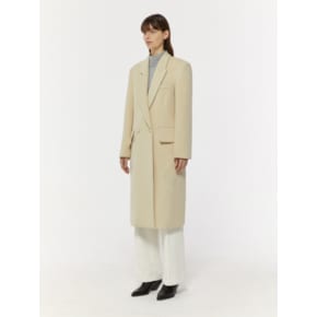 SOLID ROUND POCKET COAT_LIGHT YELLOW