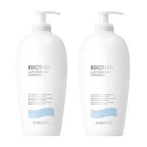 BIOTHERM 비오템 모이스처라이징 로션 바디 밀크 400ML 2팩