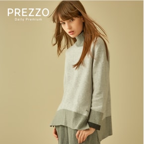 PREZZO 프레조 100% 캐시미어 니트 티 넥 풀 오버 ACCOS Edition