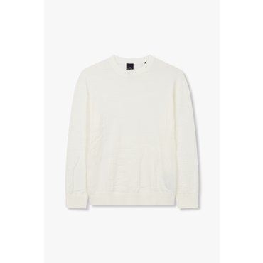 ARMANI EXCHANGE AX남성 로고 자카드 크루넥 풀오버A414132012오프화이트