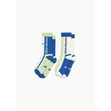 샵아모멘토 마틴로즈 25SS Sports Sock Multipack, Green/Blue