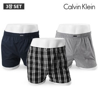 Calvin Klein 10%즉할[캘빈클라인 언더웨어] NB4006 남성 코튼 트렁크 3장세트 택1