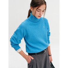 로모 터틀넥 울 니트_블루 / LOMO TURTLENECK WOOL KNIT_BLUE