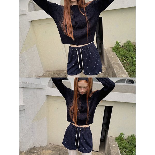 르디투 도트 밴딩 숏 팬츠