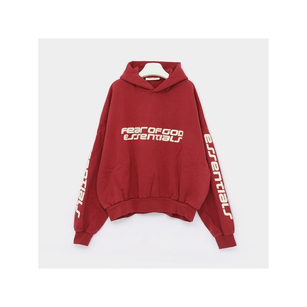 프린팅로고 에센셜 크롭 스웨트 남성 후드티 192HO256901F