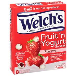 Welchs  Welchs  과일  앤  요거트  딸기  과일  스낵  8  캡슐