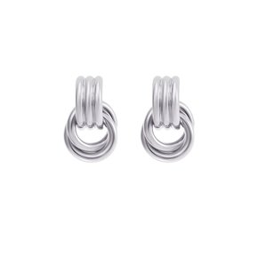 [Silver 925] weave-weaving stud earrings