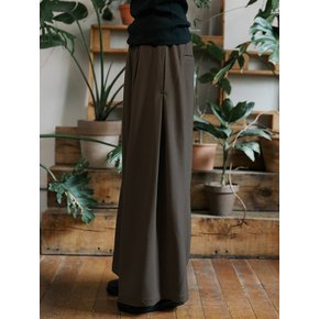 unisex side wide pants sand