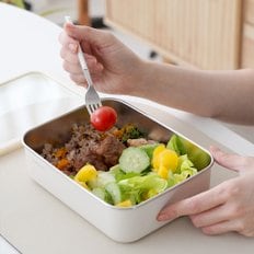 전자렌지 가능! 무연마 모노테일 세보리 스텐 304 전자렌지 보관용기 1200ml