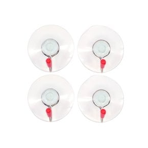 H-01 우일 대형 투명 흡착고리(4P) 흡착식 벽면 행거 (KYR-WC7FFAF)