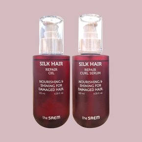 실크 헤어 리페어2종 (오일130ml+세럼130ml)