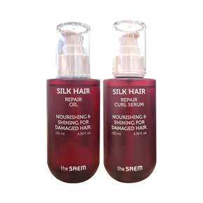 실크 헤어 리페어2종 (오일130ml+세럼130ml)