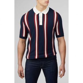 4730756 Ben Sherman Mod Stripe Rugby Polo Sweater