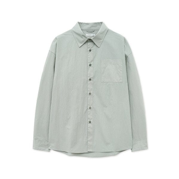 크런치 오버사이즈 원 포켓 셔츠 DUSTY MINT