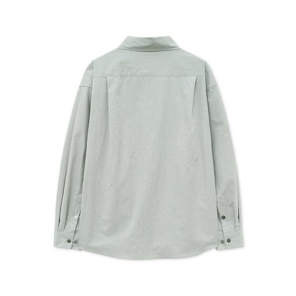 크런치 오버사이즈 원 포켓 셔츠 DUSTY MINT