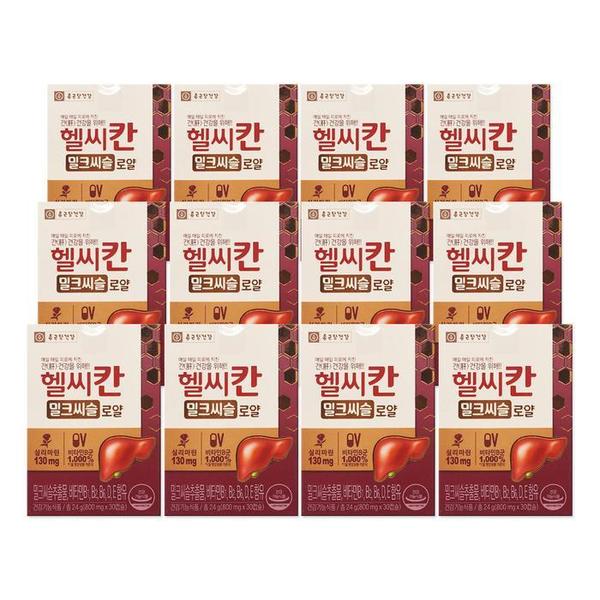 종근당건강 헬씨칸 밀크씨슬 로얄 800mg 30캡슐 12개/mjc (S34762248)