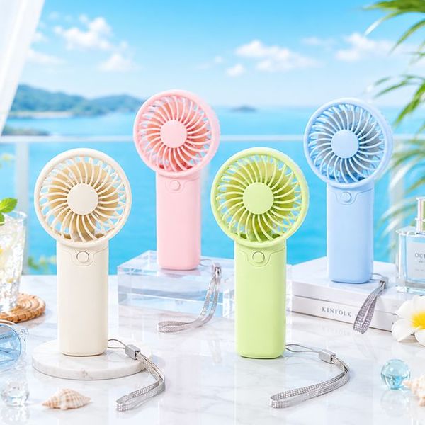 확대된 대표 (시즌할인) 세주 쿨링팝 스트랩 휴대용 미니 선풍기 (랜덤)