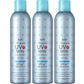 어저스테 에어리 터치 UV 스프레이 클린 퓨어 비누 200g(320mL) SPF50+ PA++++ 파랑◆3개 세트◆