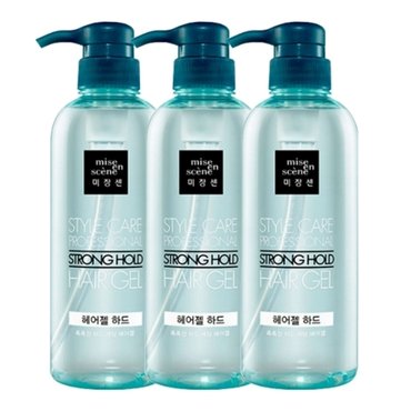 미쟝센 스타일케어 스트롱 헤어젤 하드 500ml x3