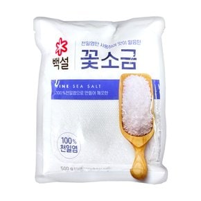 CJ 백설 꽃소금 500g 빠르미쇼핑