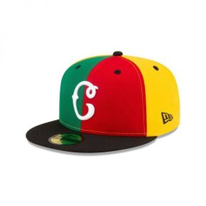 [해외] 1023098 뉴에라 모자 MLB Just Caps Negro League Cleveland Buckeyes 59FIFTY Hat