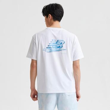 뉴발란스 남여공용 워터겸용 ICE 그래픽 반팔티 (NBNEF31733)