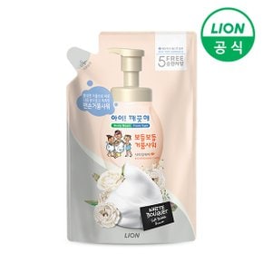 아이깨끗해 약산성 바디워시 너리싱케어 650g 리필 1개 (화이트부케향) 쫀쫀한 거품 맨손 샤워