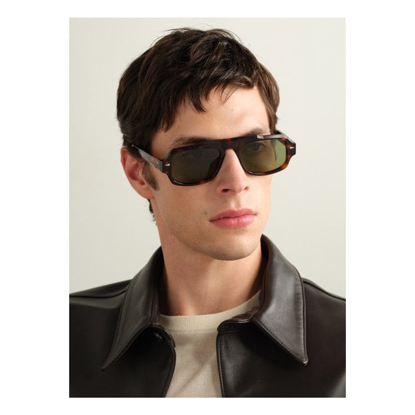 조지 V 에비에이터 스타일 톨토이즈셸 아세테이트 선글라스 46376663163001334