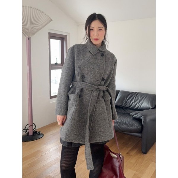 [곰송이PICK] 헤어리 하프 피코트 OW5WHB620