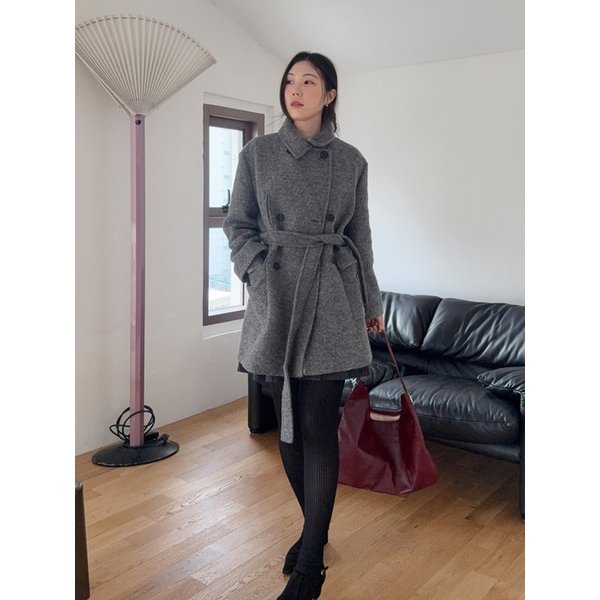 [곰송이PICK] 헤어리 하프 피코트 OW5WHB620