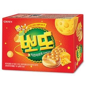 크라운 뽀또 치즈타르트 12입(161g x 12개) 1박스 무료배송