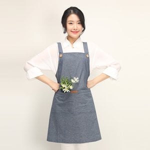 이솔홈 청해지 데님 앞치마 (FREE) 2color