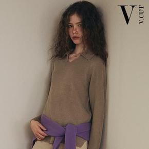 [최신상] 브이컷 26FW 가먼트다잉 브이넥 카라니트 3종