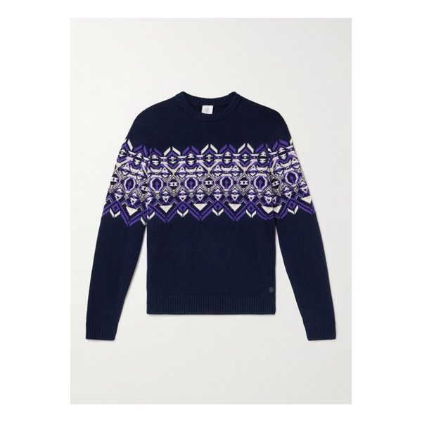 루시 페어 아일 버진 울 스웨터 블루 46376663162977094