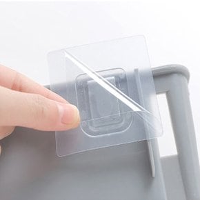 욕실정리 인테리어 코너 선반 흡착식 접착판 (낱개) 욕