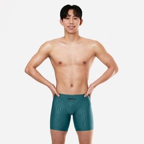 맨 에센셜 엠보 3부 재머 수영복 딥그린 (B5SMSMS103DER)