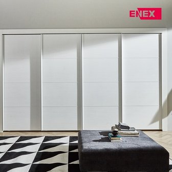 ENEX 빌트 더원화이트 슬라이딩 붙박이장(실속)-240cm